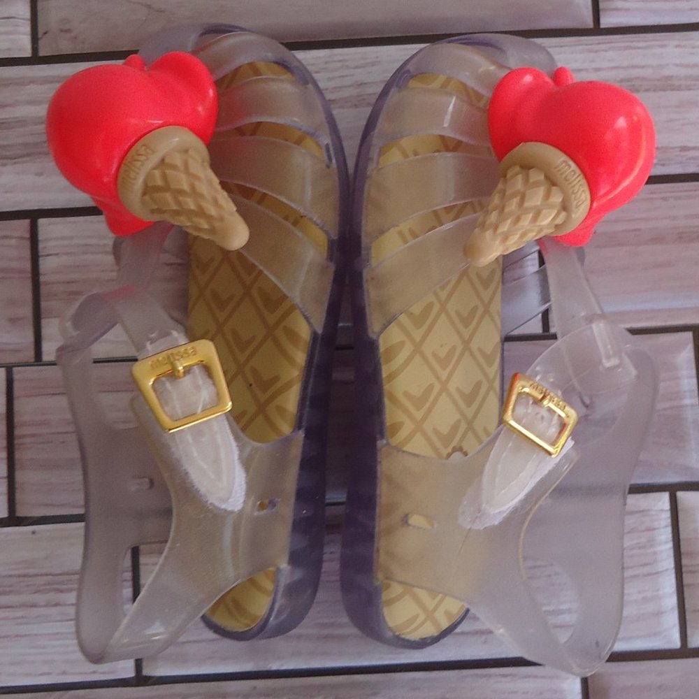 SIZE 3. Mini Melissa girl's jelly sandals. - Picture 9 of 16